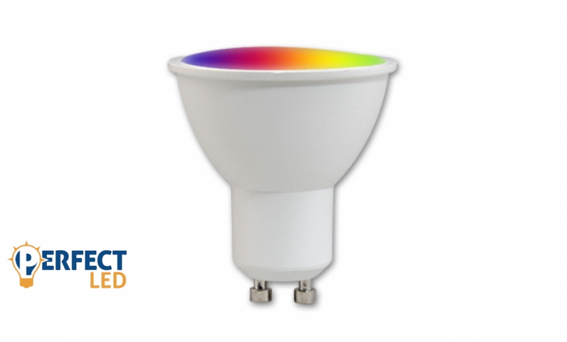 MasterLED GU10-es foglalatú 5W-os RGBCW-WW wifis izzó