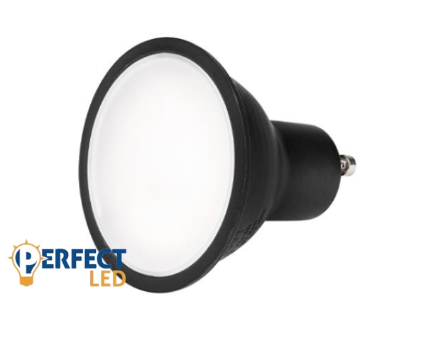 MasterLED GU10-es foglalatú 9 W-os SMD LED izzó 4000K fekete színű