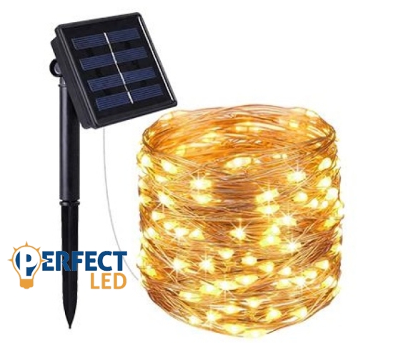 MasterLED Girlanda napelemes 100 LED-es 11 90 m hosszúságú fényfüzér