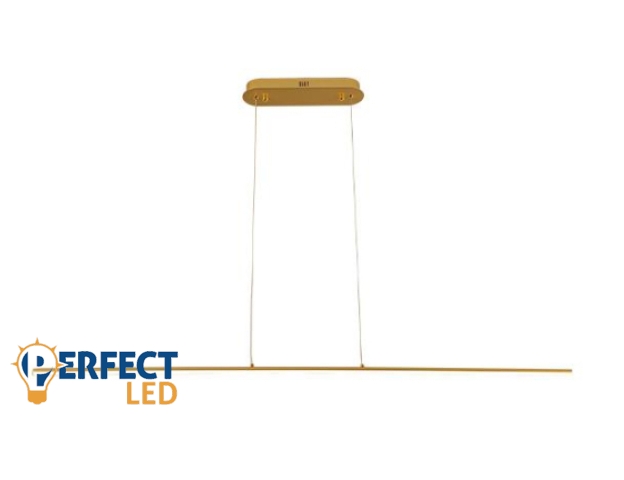 MasterLED Kiki 20W-os 120 cm-es arany színű függesztett mennyezeti lámpa