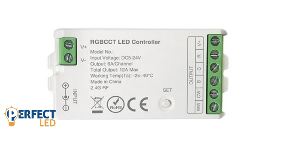 MasterLED LED vezérlő RGB+CCT RF 12/24V 12A