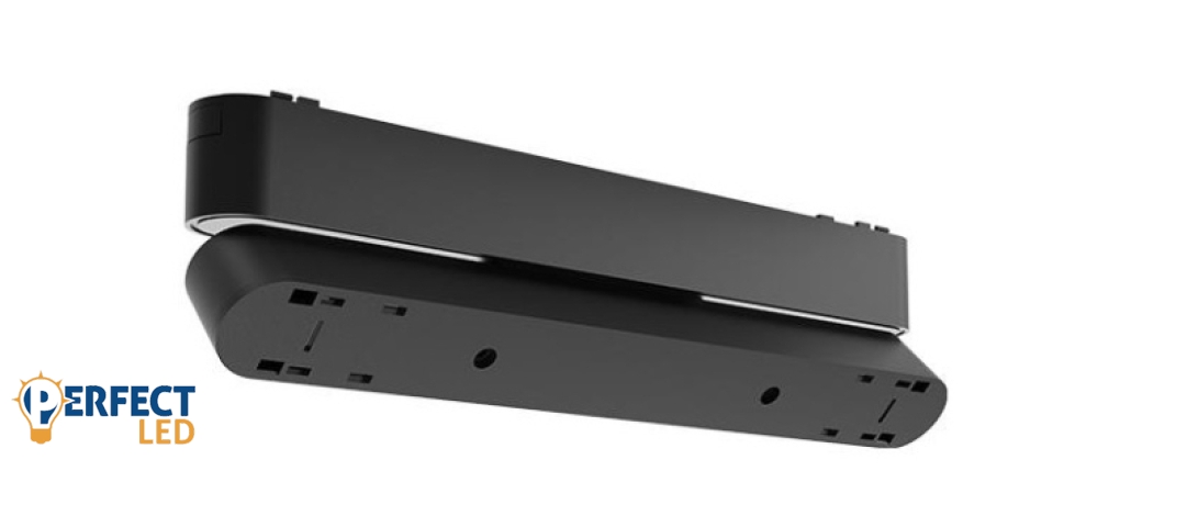 MasterLED LUXO Mágneses lámparendszer aljzat fekete színben 48V Linea 12 W-os lámpához