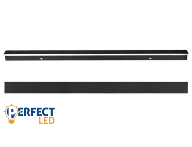 MasterLED Lara 60 W-os 200cm-es fekete oldalfali lámpa