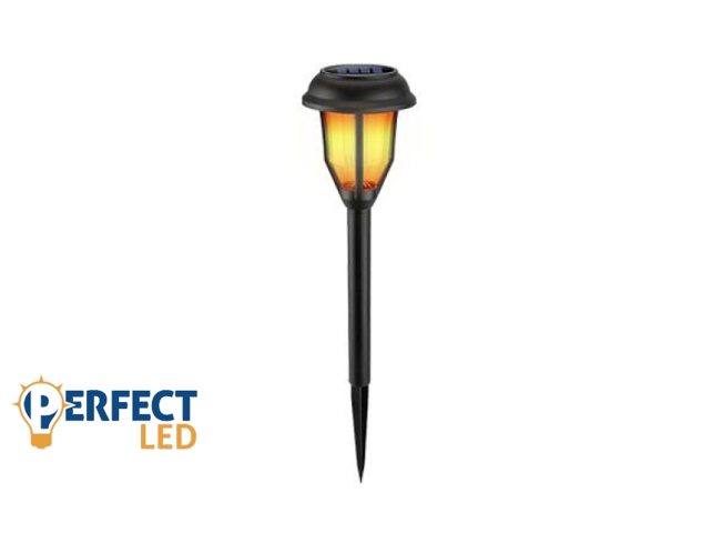 MasterLED Leszúrható fekete napelemes lámpa 40 cm