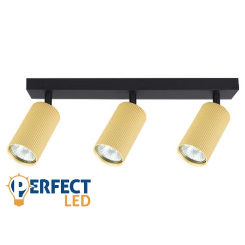 MasterLED Lucerno tripla LED fali lámpa 3xGU10 Arany
