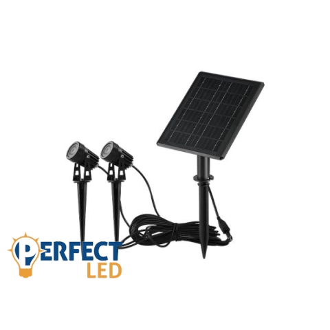 MasterLED Napelemes LED lámpa 3000K 2 darabos szett