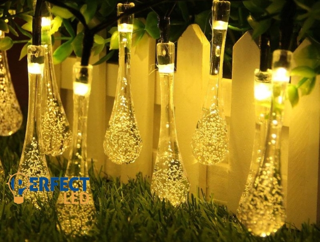 MasterLED Napelemes csepp alakú girland 40 led 7 85 m
