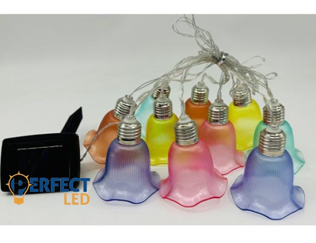 MasterLED Napelemes harang alakú girland 10 led 3 8 m