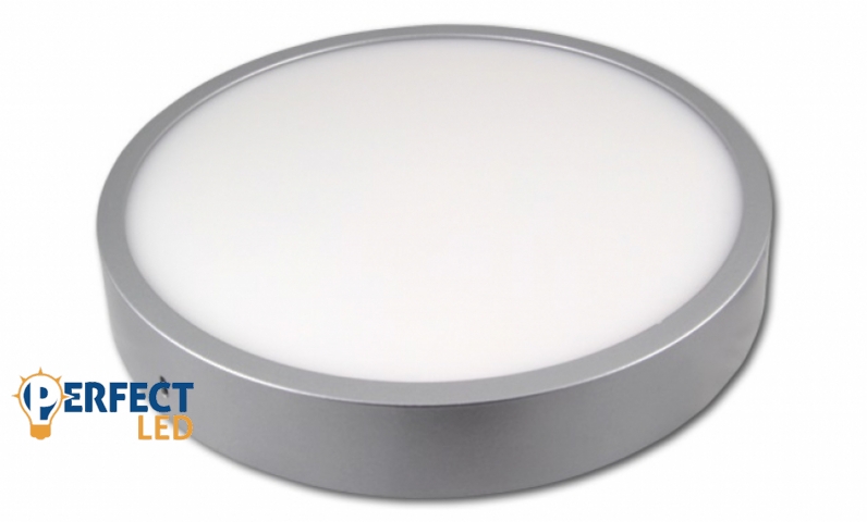 MasterLED Orto 24 W-os kerek natúr fehér ezüst színű led panel