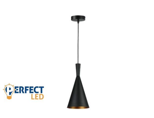 MasterLED Pinio 1xE27 foglalatú arany/fekete színű függesztett mennyezeti lámpa