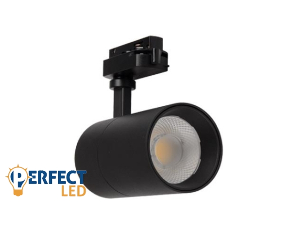 MasterLED Pluso 20W CCT fekete színű sínre szerelhető lámpa