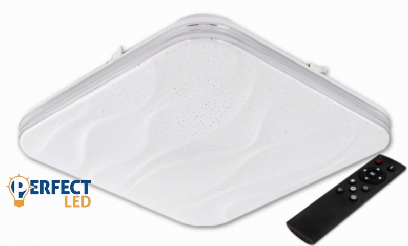 MasterLED Sand 24 W-os 330 mm szabályozható színhőmérsékletű szögletes mennyezeti lámpa