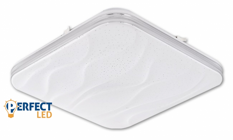 MasterLED Sand 72 W-os 430 mm szabályozható színhőmérsékletű szögletes mennyezeti lámpa
