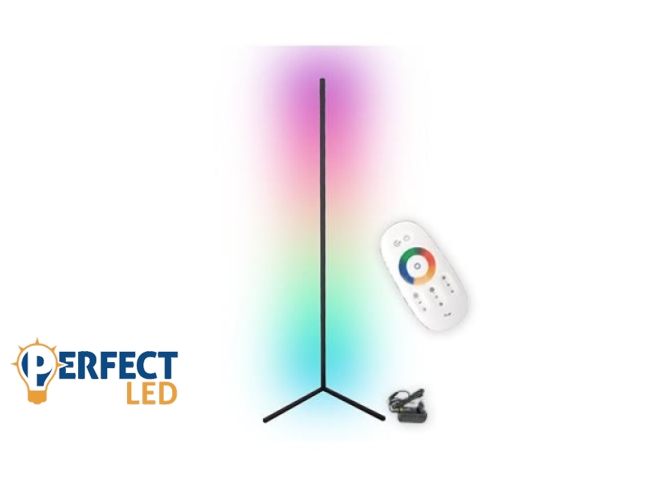 MasterLED RGB 140 cm-es fekete színű állólámpa