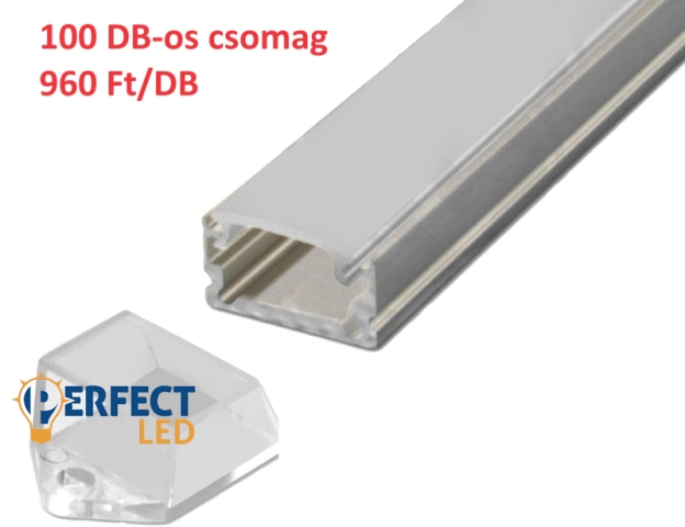 MasterLED Slim felületre szerelhető aluprofil szett 100 DB-os csomag