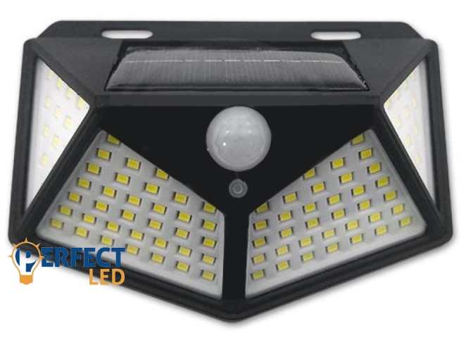 MasterLED Solar LED 5W-os lámpa mozgásérzékelővel és alkonykapcsolóval