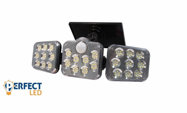 MasterLED Solar LED napelemes lámpa 10 W-os mozgásérzékelővel
