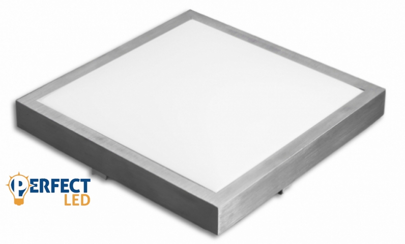 MasterLED Solen 24 W-os 370x370 mm négyzet alakú natúrfehér mennyezeti lámpa