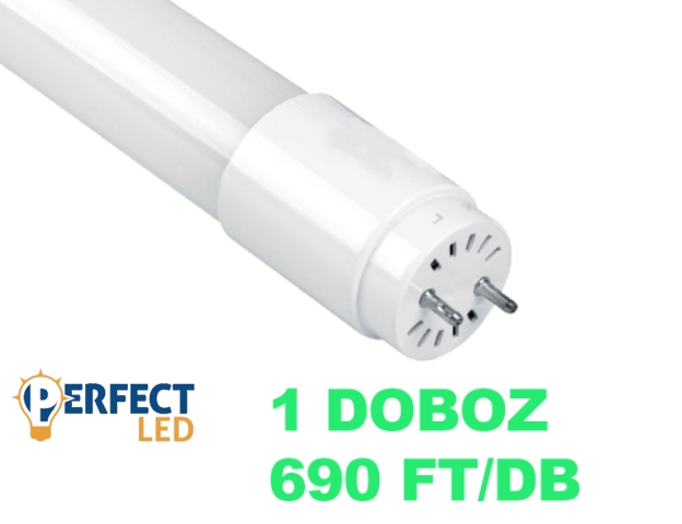 MasterLED T8 120 cm-es natúr fehér Led üveg fénycső 18 W-os 1 dobozos akció (30 db)