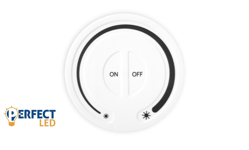 Mi Light 1 zónás falra szerelhető érintős dimmer fényerő szabályozó fehér színben