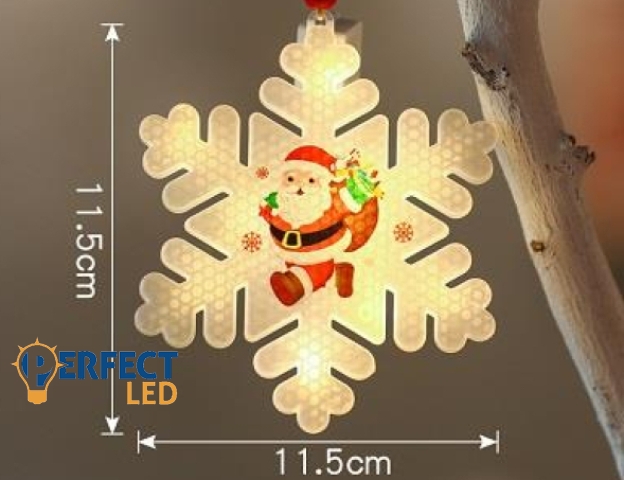 MasterLED karácsonyi hópehely alakú dísz 11 5cm-es 2700K