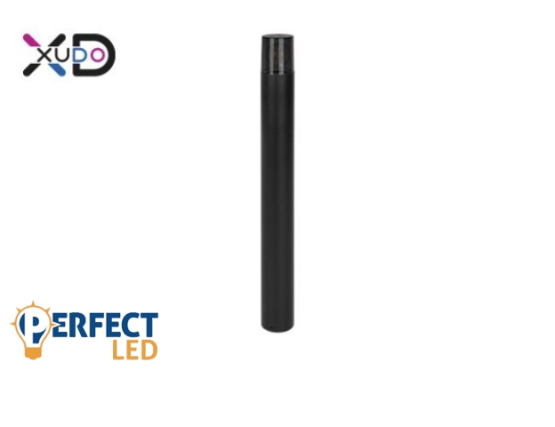 MasterLED kerti 80 cm-es kerek fekete színű állólámpa E27-es foglalattal