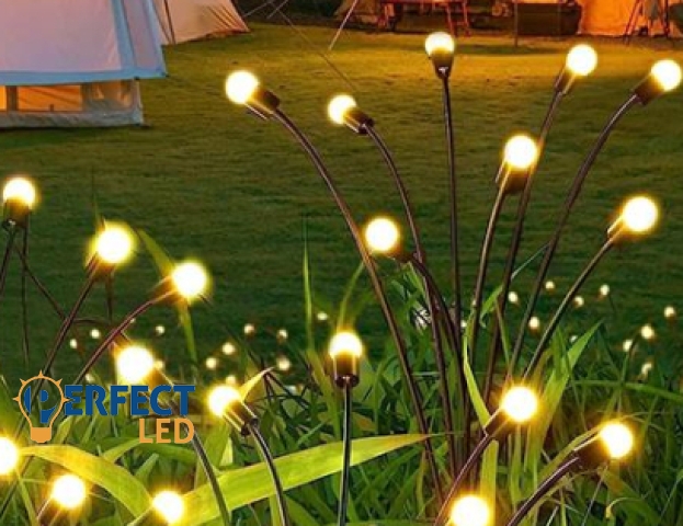 MasterLED napelemes és alkonyatérzékelős földbe szúrható 73 cm-es kerti LED (x10) lámpa