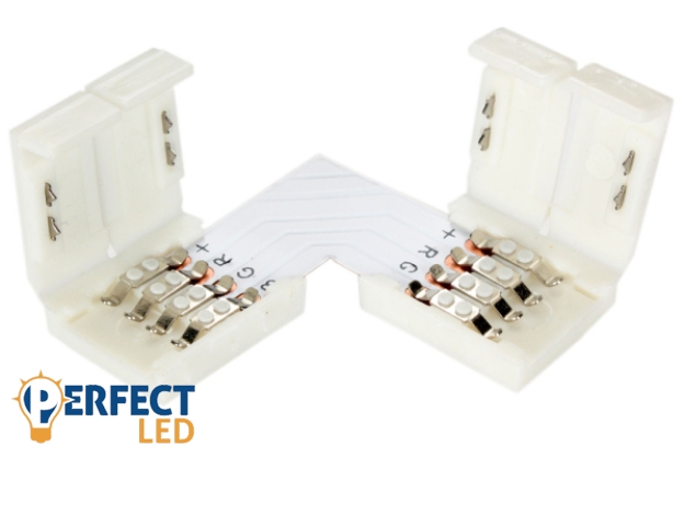 MasterLED szögletes csatlakozó 10 mm-es RGB LED szalaghoz