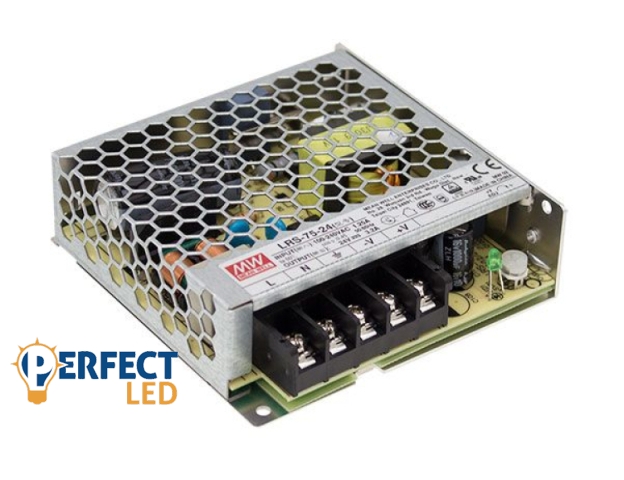Mean Well 75 W-os beltéri tápegység 6 Amper 12 V DC