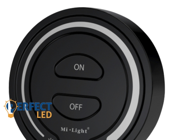 Mi Light 1 zónás falra szerelhető érintős dimmer fényerő szabályozó fekete színben