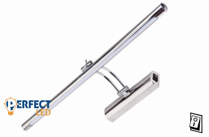 Strühm Anka 12w-os 850 lm 50X550 mm natúr fehér króm színű tükör feletti lámpa