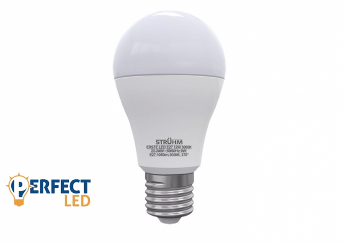 Strühm Erste E27-es foglalatú 12 W-os LED-es izzó meleg fehér
