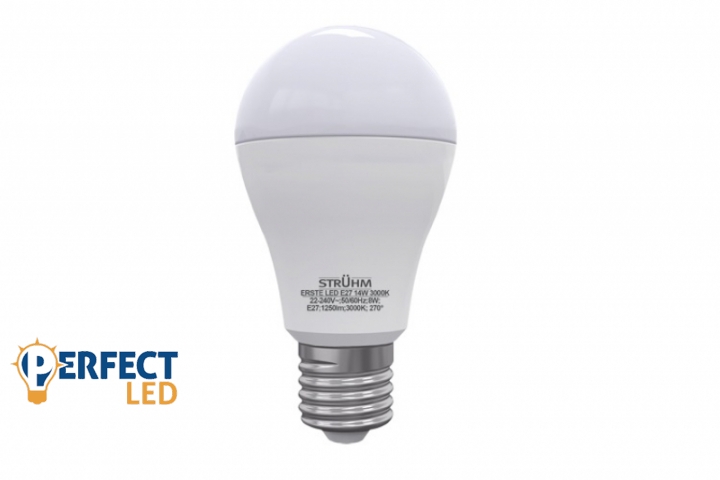 Strühm Erste E27-es foglalatú 14 W-os LED-es izzó meleg fehér
