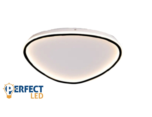 Stone Tagus 48W-os 490x490mm 3000-6500K fekete színű távirányítós mennyezeti lámpa