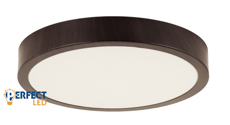 Strühm ATUT kör alakú 36W-os LED lámpa wenge 480x480 mm IP44-es védettségű