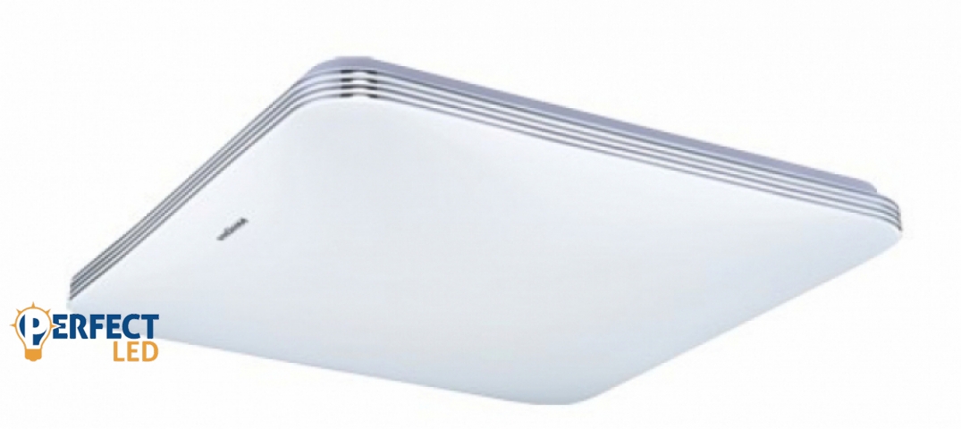 Strühm Adis 28 W-os 330x330 mm négyzet alakú natúr fehér mennyezeti lámpa IP44-es védettségű