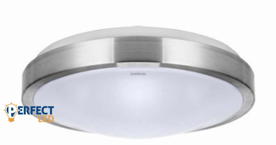 Strühm Alex 12 W-os ø260 mm kerek natúr fehér mennyezeti lámpa IP44-es védettségű