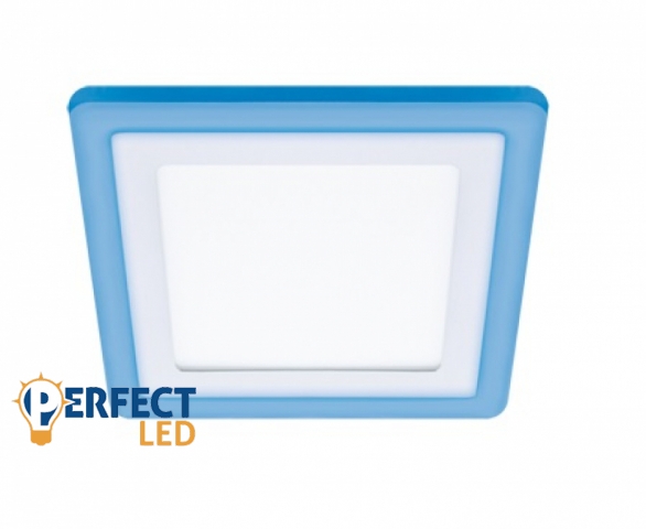 Strühm Alina 6W+3W-os süllyesztett natúr fehér fehér színű négyzet alakú LED-es mennyezetlámpa