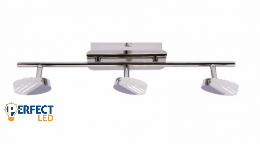 Strühm Arto Led 3-as króm mennyezeti lámpa