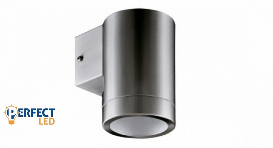 Strühm Aster 118x76 mm matt króm oldalfali kültéri lámpa GU-10-es foglalattal