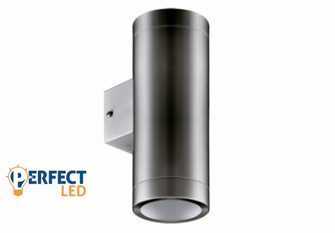 Strühm Aster 210x76 mm matt króm oldalfali kültéri lámpa GU-10-es foglalattal