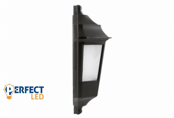 Strühm Begonya 4 fekete kültéri oldalfali lámpa E27-es foglalattal