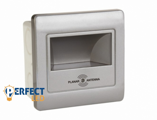 Strühm Diamond Led süllyesztett ezüst beltéri LED-es lépcsővilágítás mozgásérzékelős