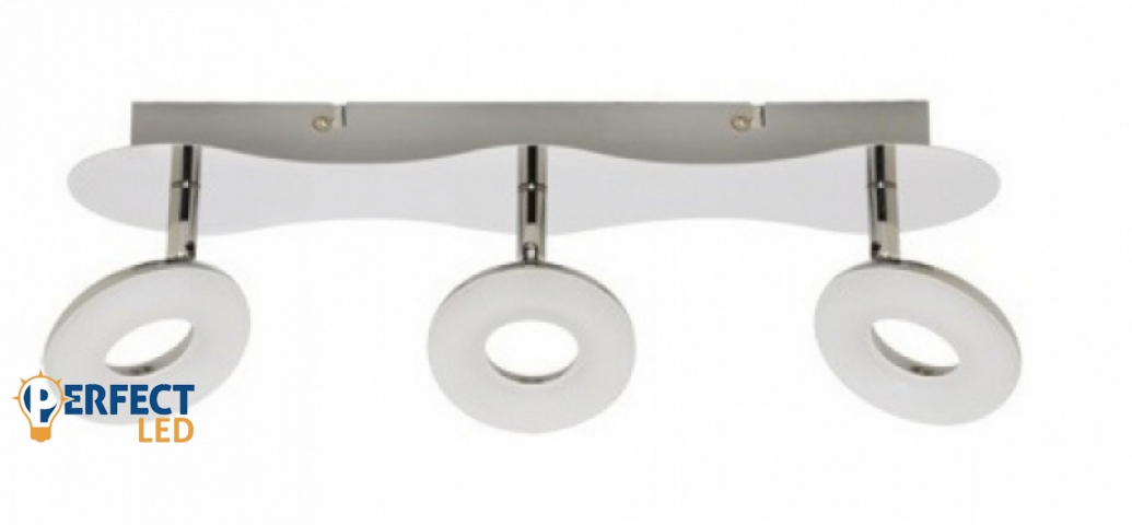 Strühm Donat Led 3-as króm mennyezeti lámpa