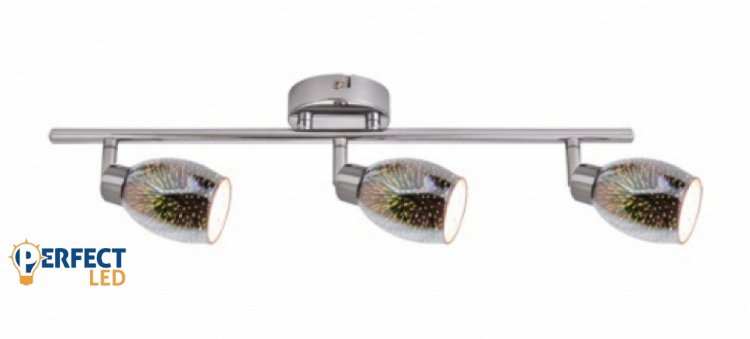 Strühm Etna króm 3-as mennyezeti lámpa G9-es foglalattal