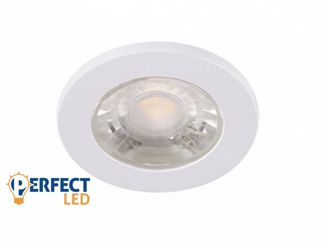 Strühm Fin Led IP44 3 W-os süllyesztett natúr fehér fehér színű kör alakú LED-es mennyezetlámpa