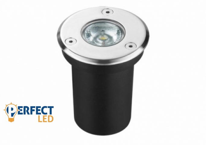 Strühm Gawra 3 W-os natúrfehér süllyeszthető kerti lámpa