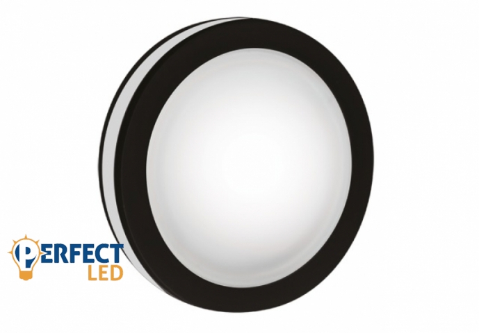 Strühm Goti 5 W-os süllyesztett natúr fehér fekete színű kör alakú LED-es mennyezetlámpa