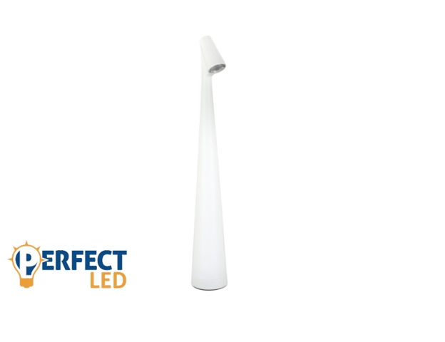 Strühm Grot LED asztali lámpa fehér színben szabályozható színhőmérséklettel és újratölthető akkumulátorral