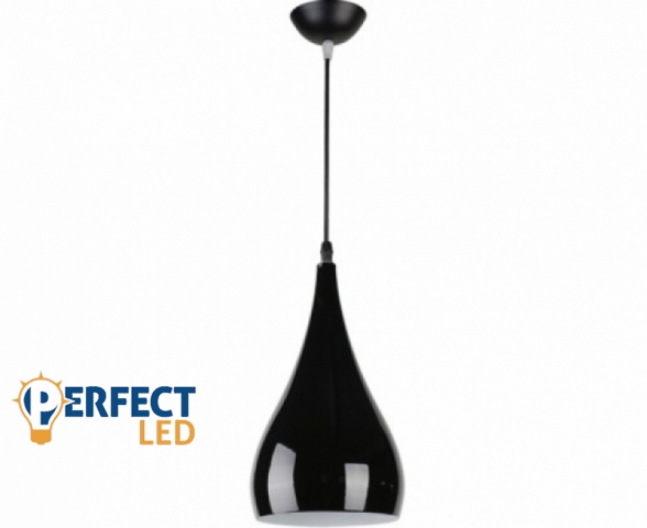 Strühm Justa E27 foglalatú fekete színű ø160 mm függesztett lámpa
